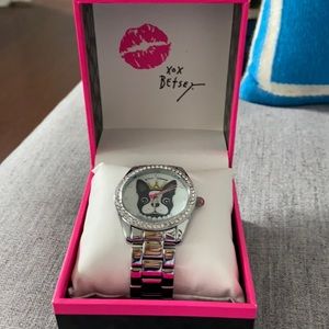 Betsy Johnson Boston Terrier watch